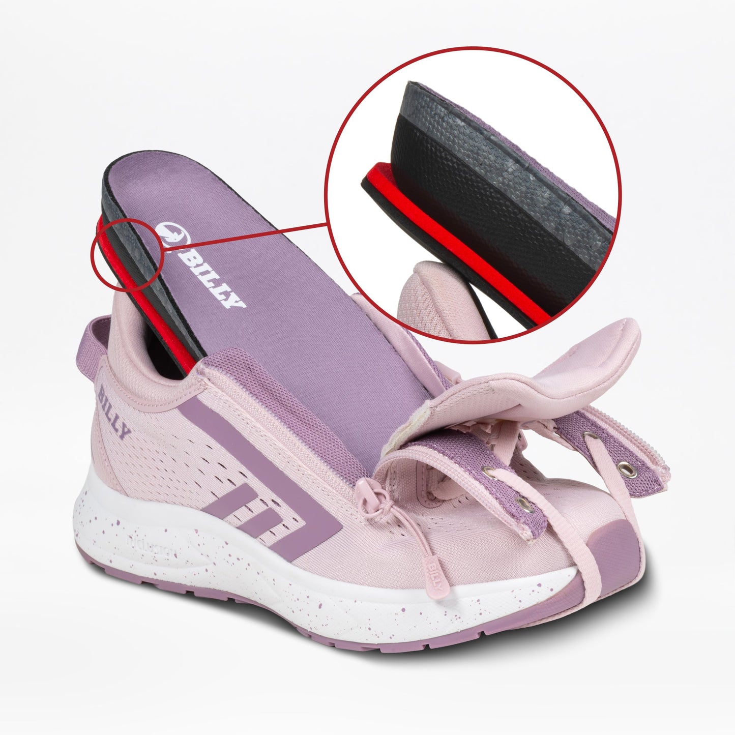 Women's Mauve/White/Plum BILLY Sport Inclusion DZ1