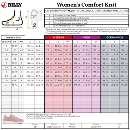 Women's Grey BILLY Comfort Knit